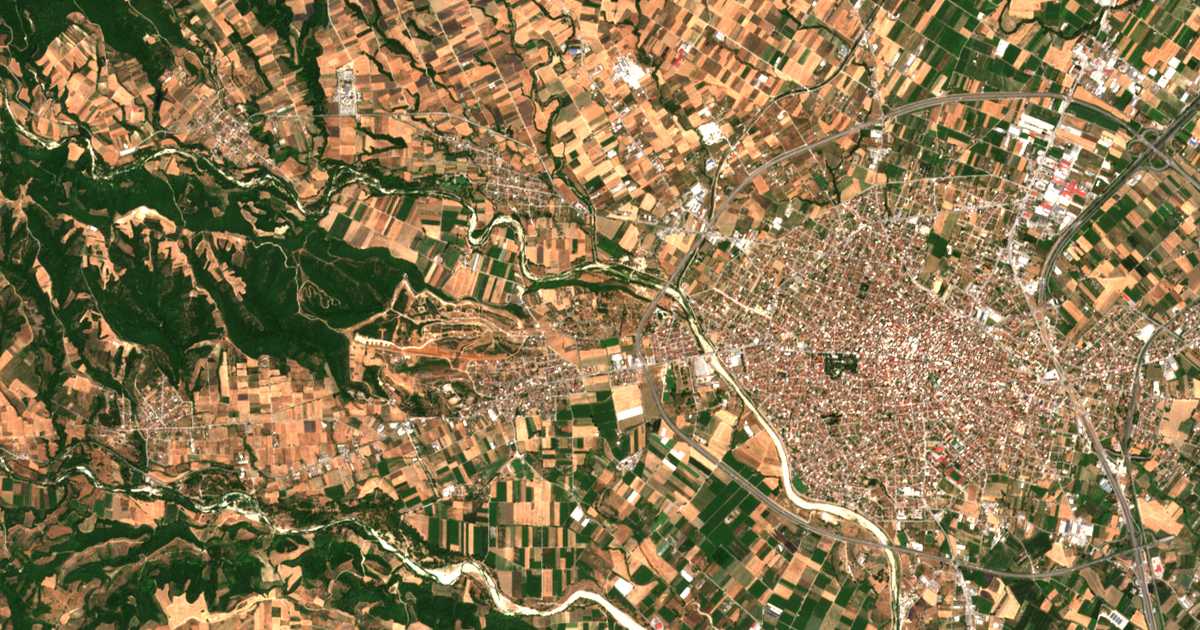 Satellitenkarte von Prosílion