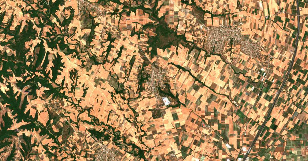 Satellitenkarte von Sevastí