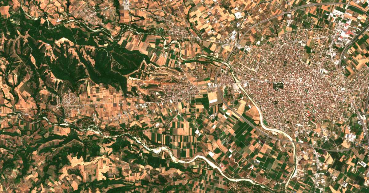Satellitenkarte von Svorónos