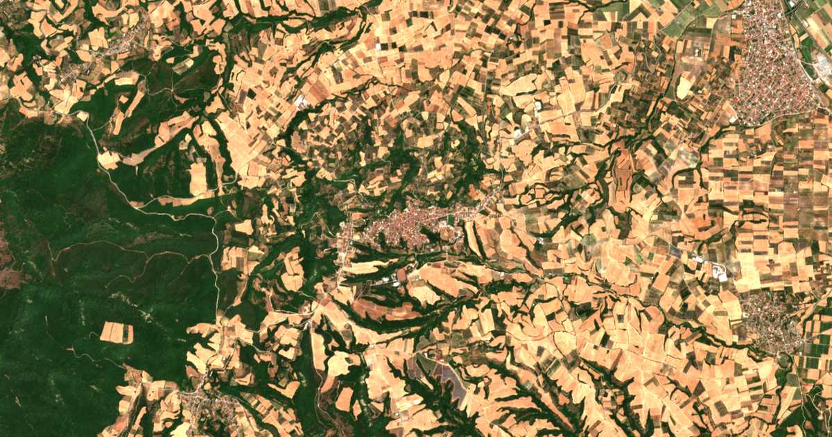 Satellitenkarte von Kolindrós