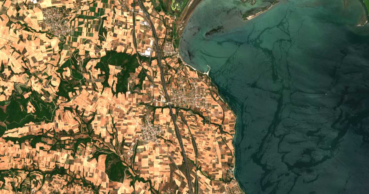 Satellitenkarte von Methoni