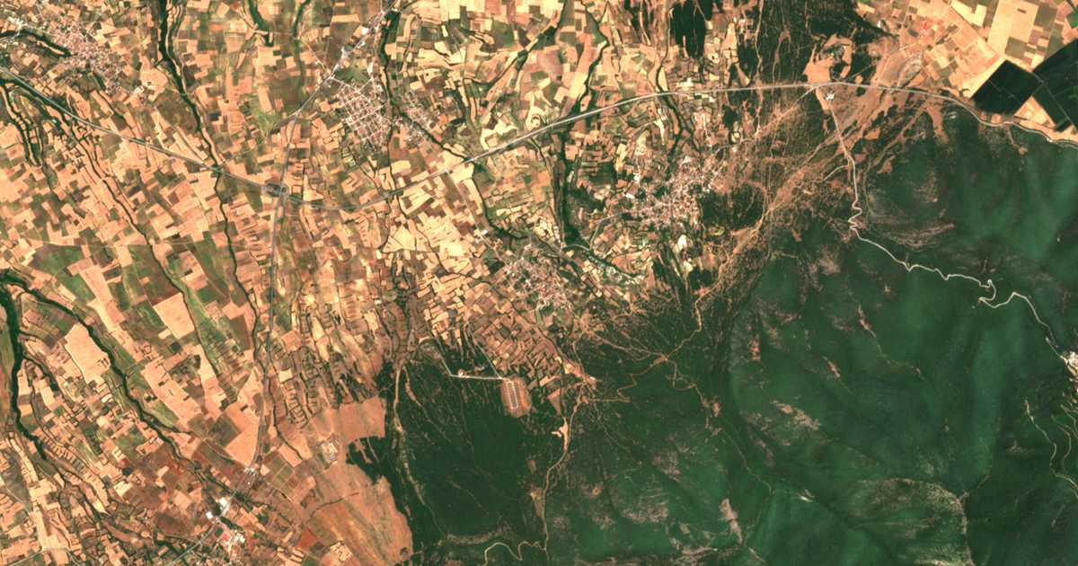 Satellitenkarte von Iliokómi