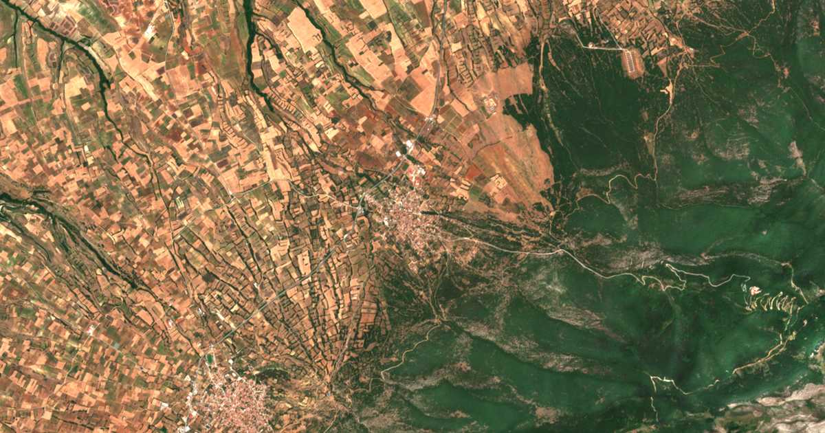 Satellitenkarte von Próti