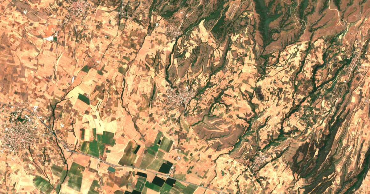 Satellitenkarte von Dafnoúdion