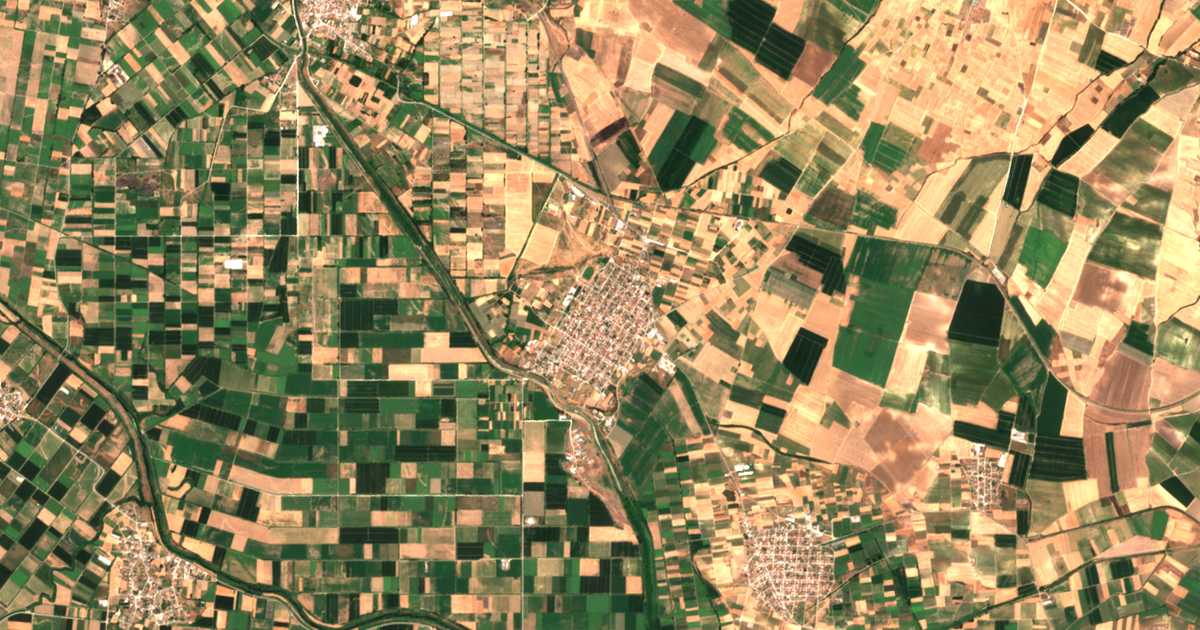 Satellitenkarte von Néos Skopós