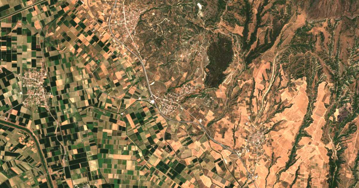 Satellitenkarte von Palaiókastron
