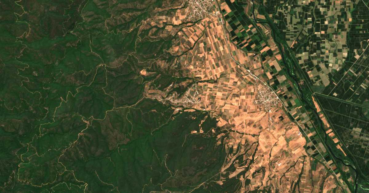 Satellitenkarte von Triás