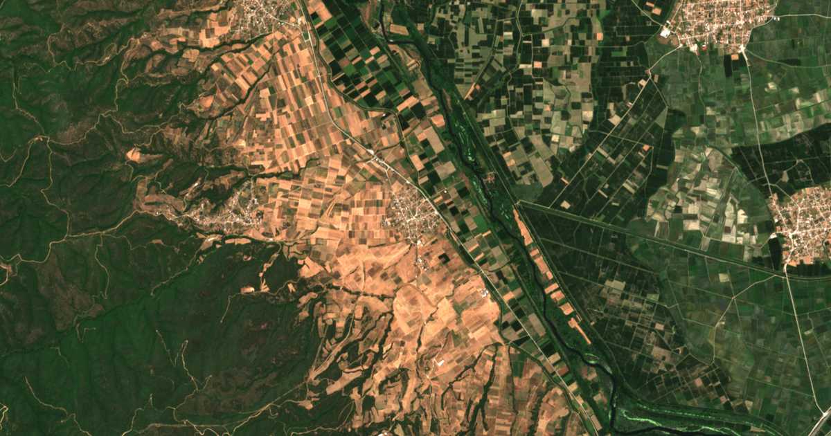 Satellitenkarte von Zevgolatión