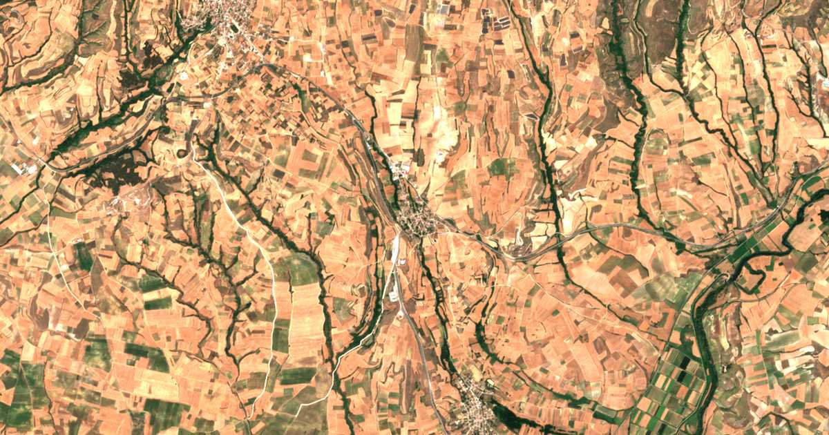 Satellitenkarte von Mesorrach, Serres