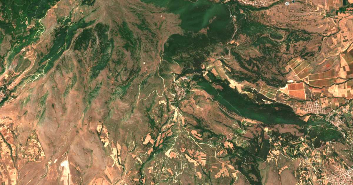 Satellitenkarte von Skopiá