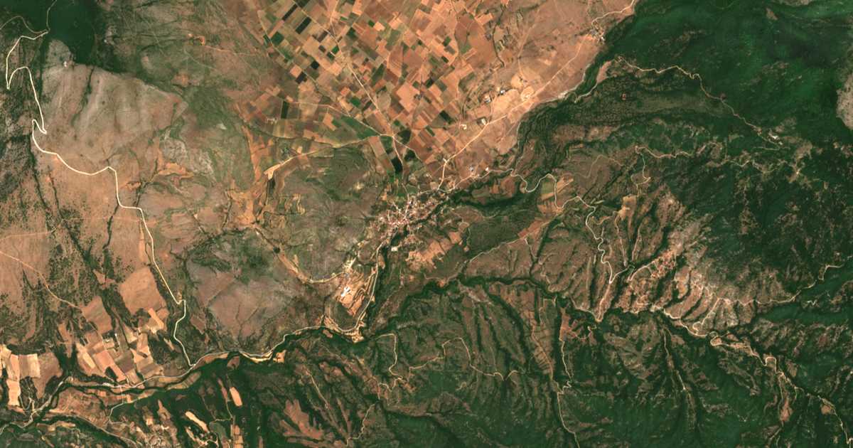 Satellitenkarte von Achladochórion