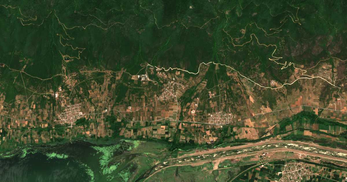 Satellitenkarte von Akritochórion