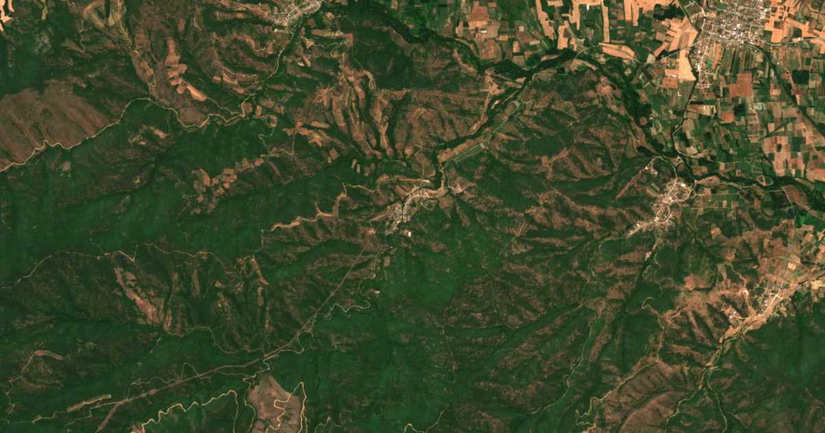 Satellitenkarte von Anatolí