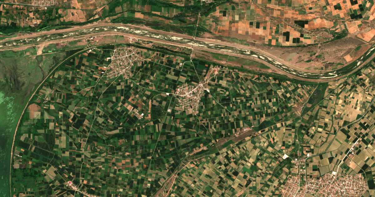 Satellitenkarte von Gónimon
