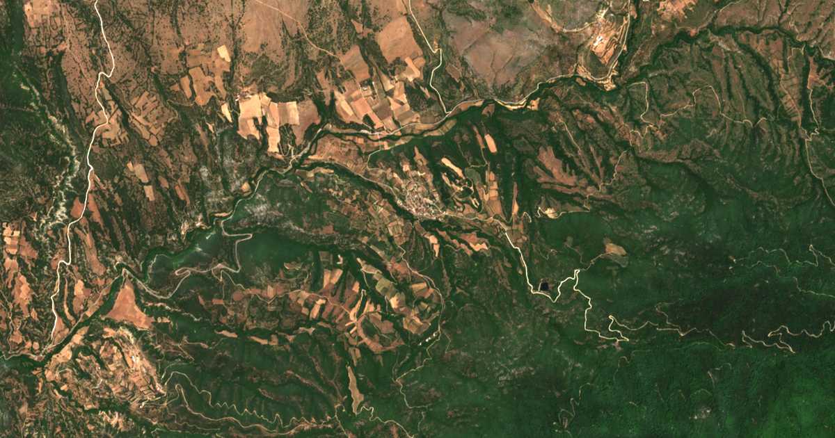 Satellitenkarte von Kapnófyton