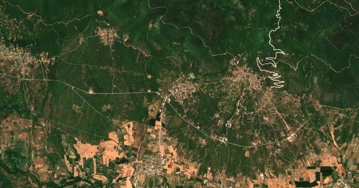 Satellitenkarte von Káto Poróia