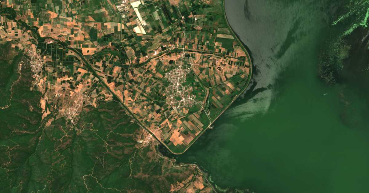 Satellitenkarte von Kerkíni