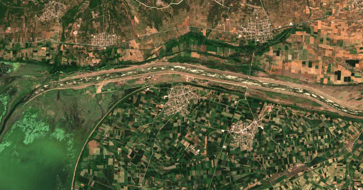 Satellitenkarte von Megalochórion