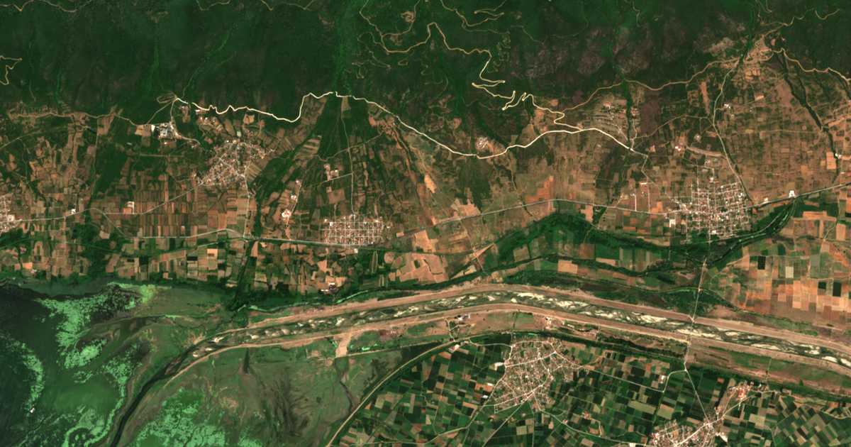 Satellitenkarte von Omalón