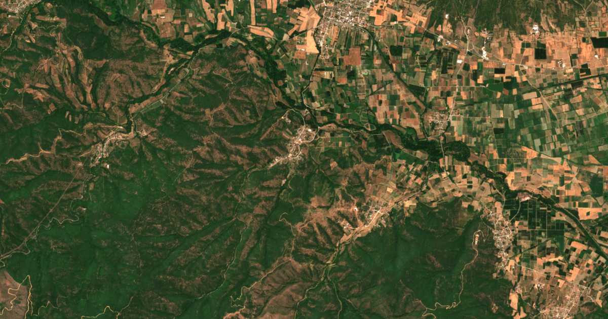 Satellitenkarte von Parapótamos