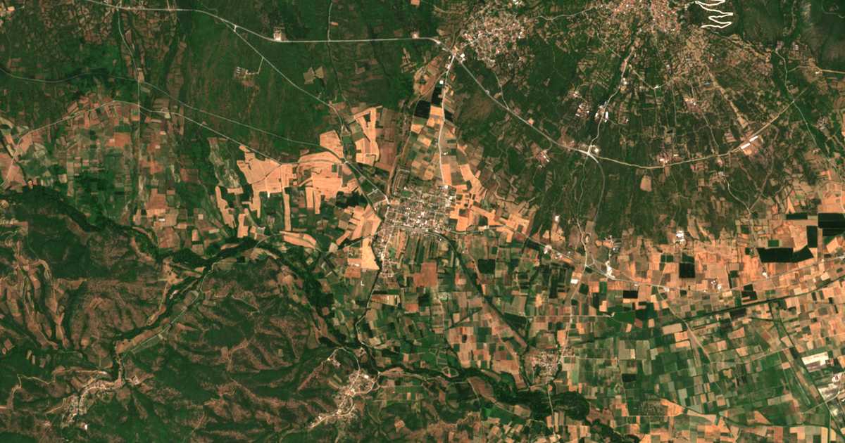 Satellitenkarte von Rodópolis