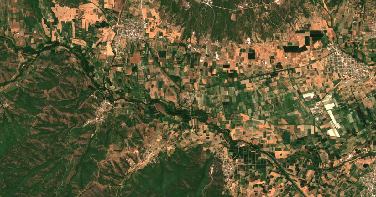 Satellitenkarte von Sidirochórion