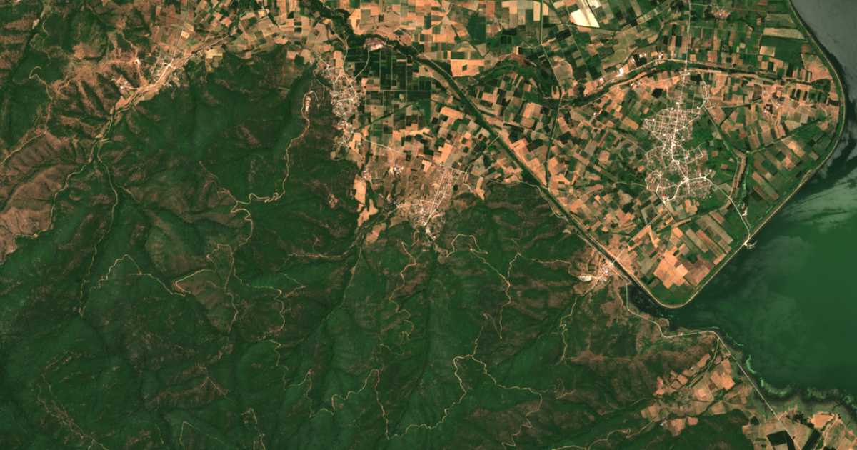 Satellitenkarte von Stavrodrómion