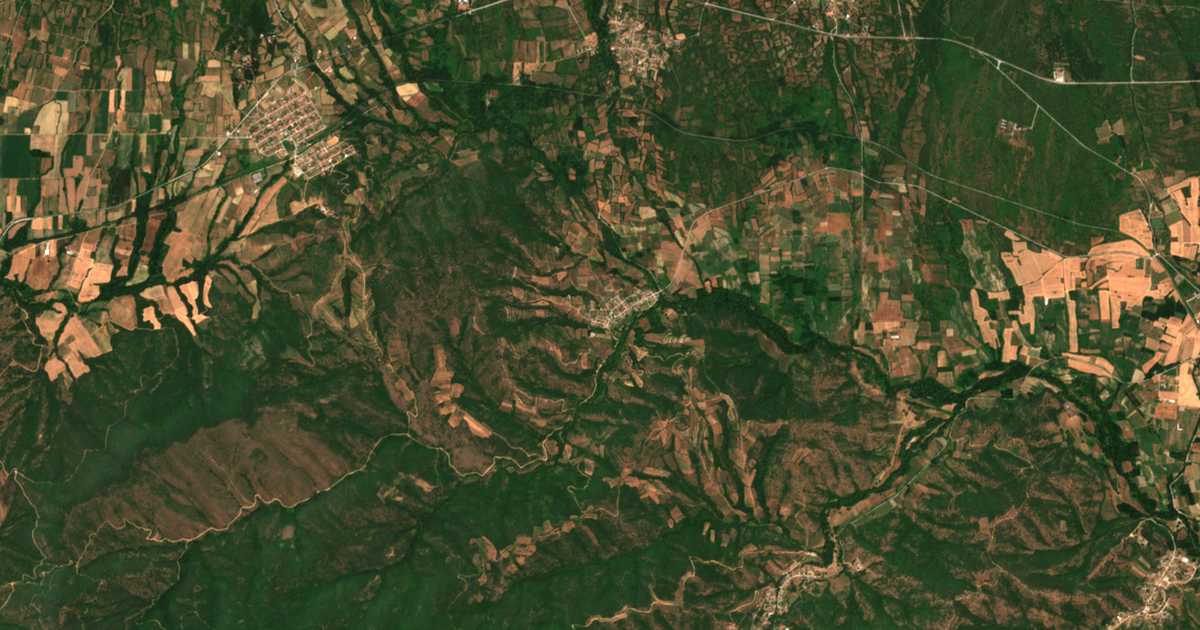 Satellitenkarte von Theodóreion