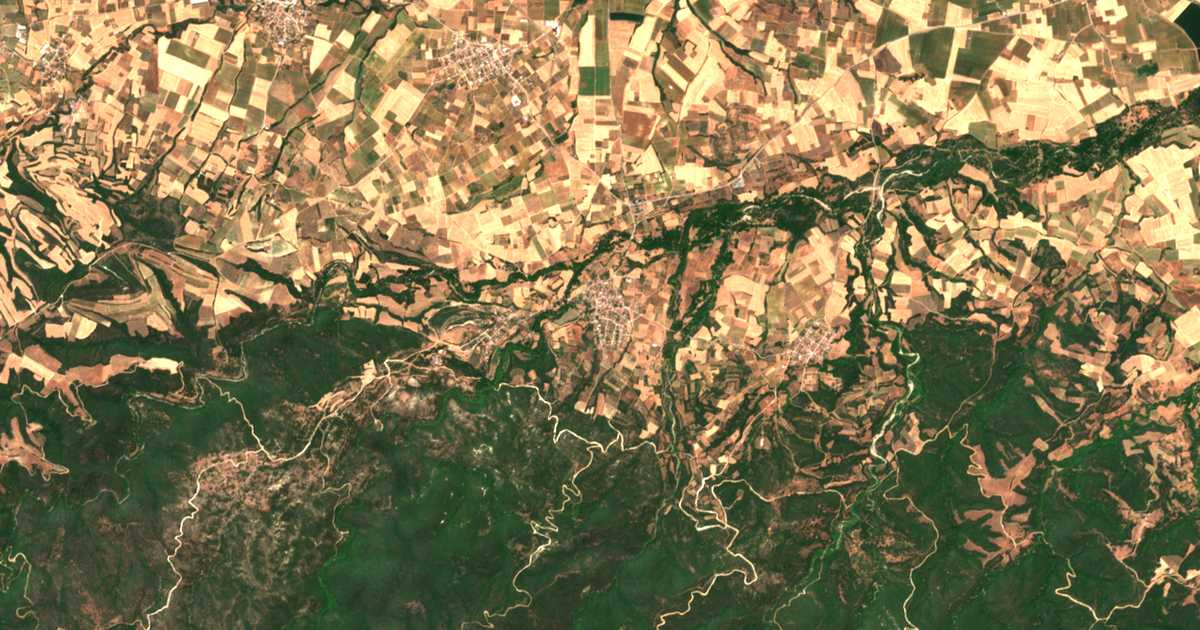 Satellitenkarte von Dáfni
