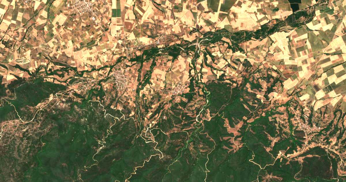 Satellitenkarte von Kastanochórion