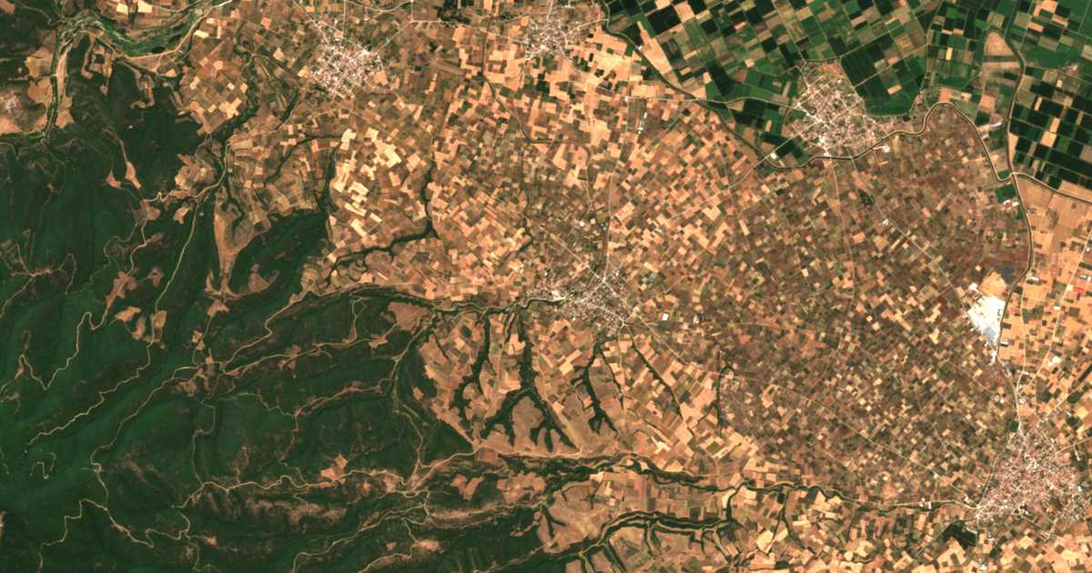 Satellitenkarte von Nikókleia