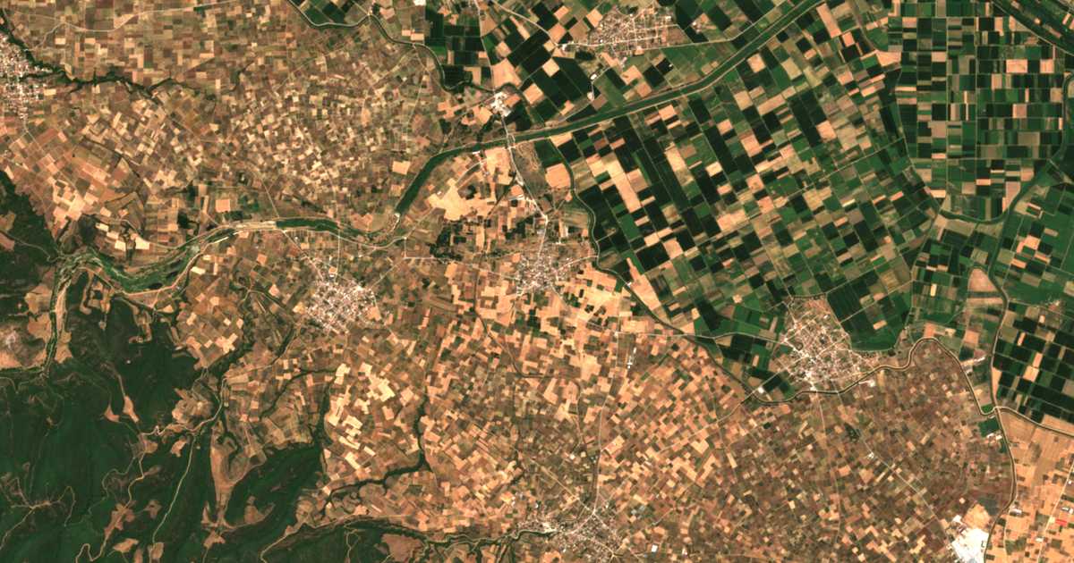 Satellitenkarte von Sisamía