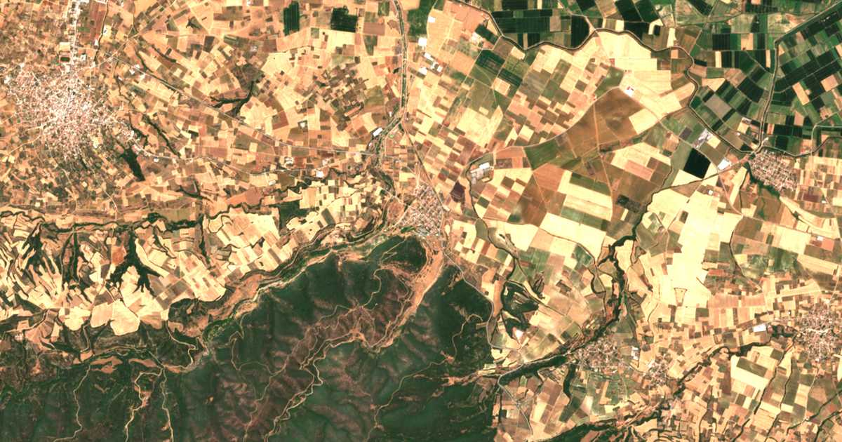 Satellitenkarte von Thermá