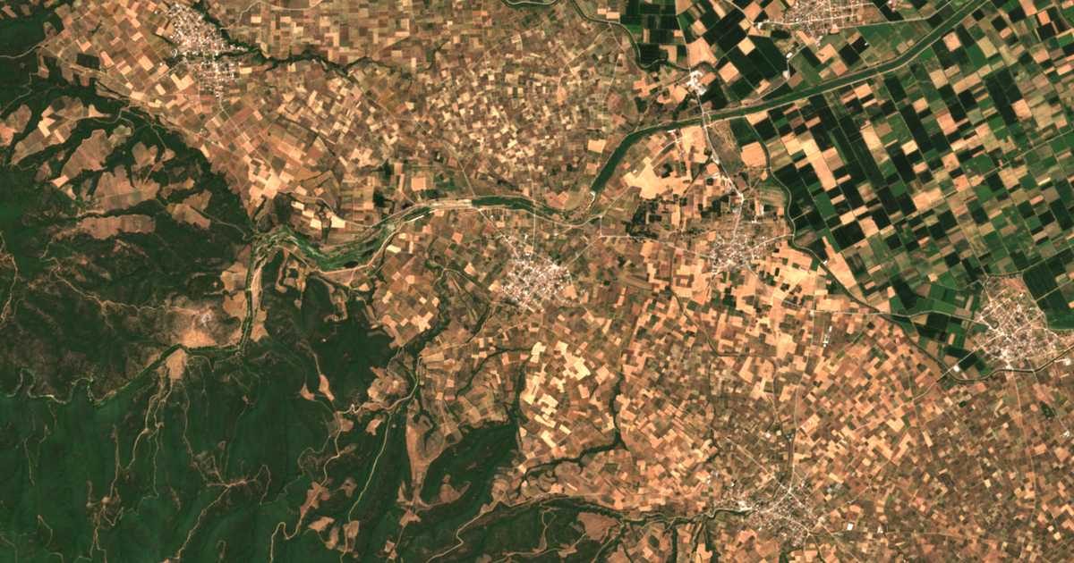 Satellitenkarte von Vérgi