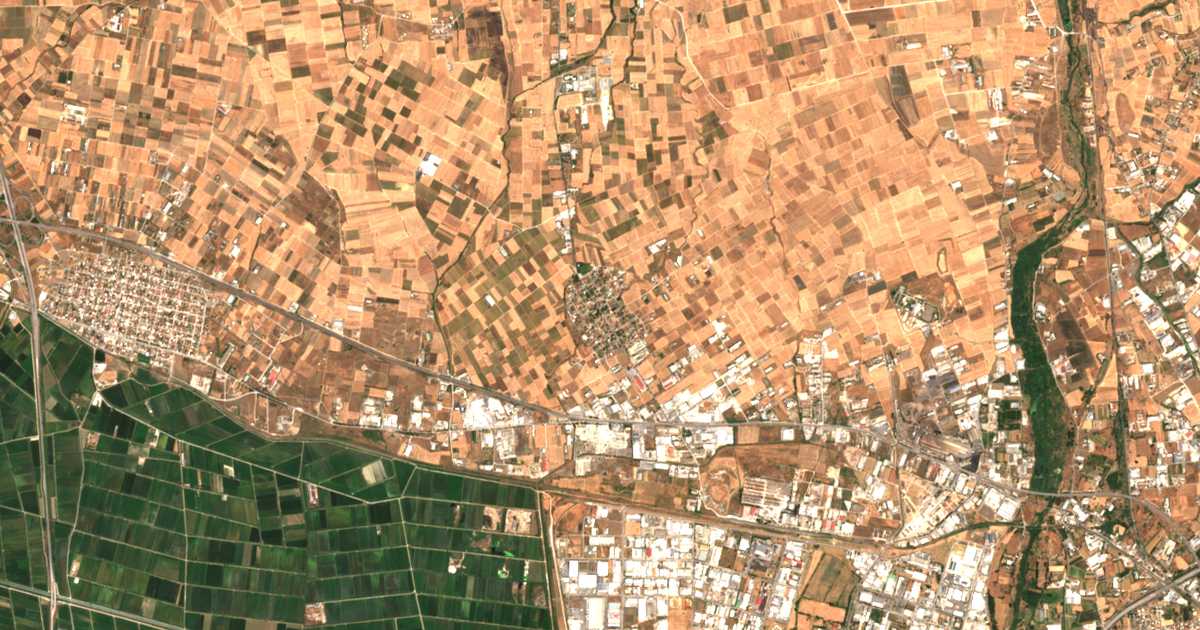 Satellitenkarte von Anchíalos