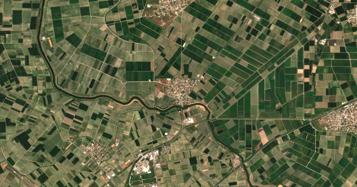 Satellitenkarte von Loudías