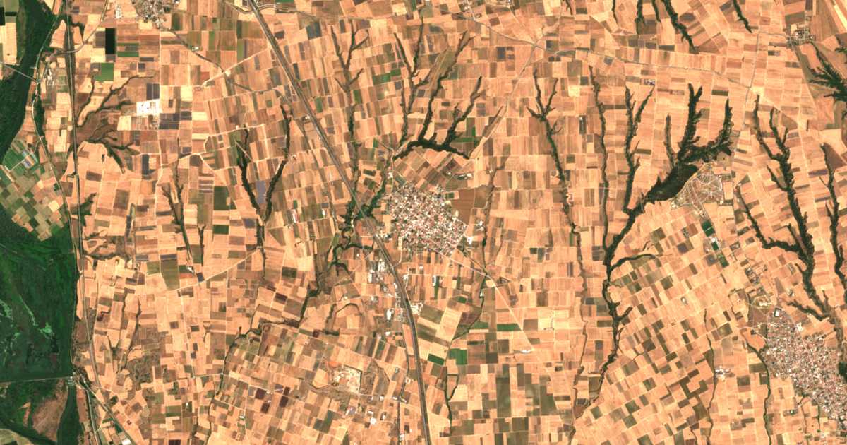 Satellitenkarte von Vathýlakkos