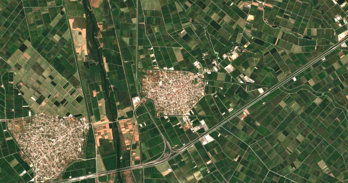 Satellitenkarte von Chalastra