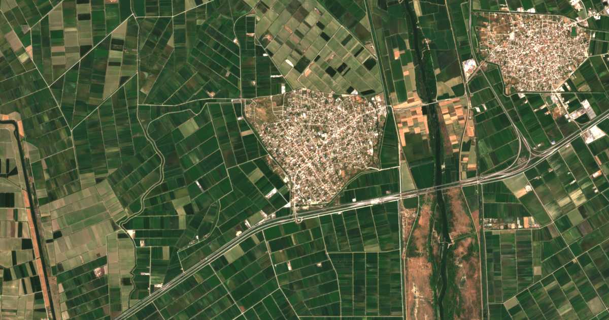Satellitenkarte von Néa Málgara
