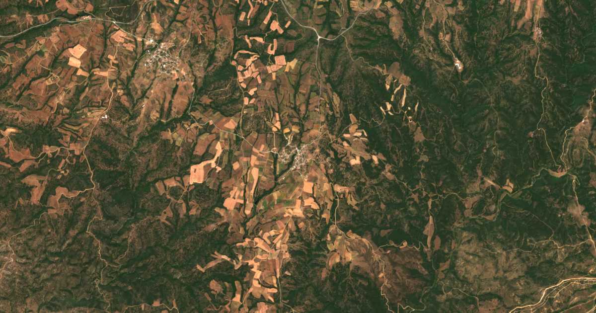 Satellitenkarte von Aretí
