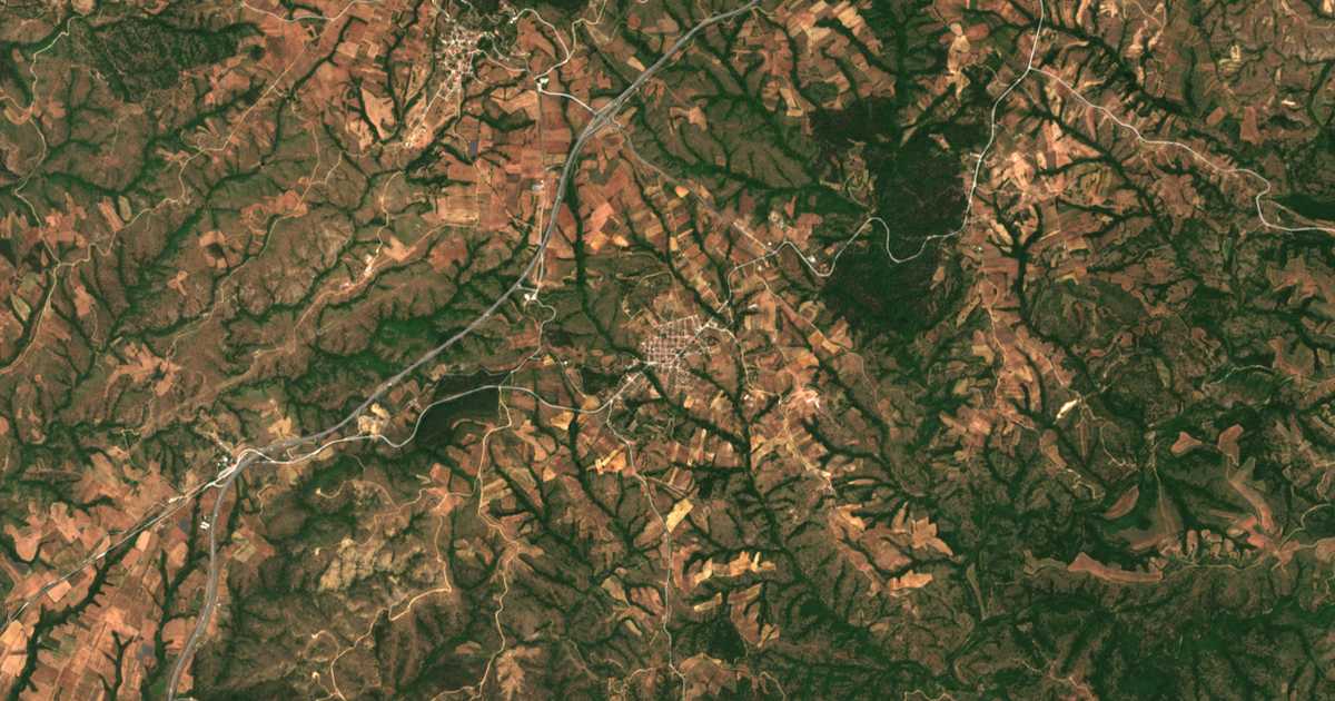 Satellitenkarte von Dorkás