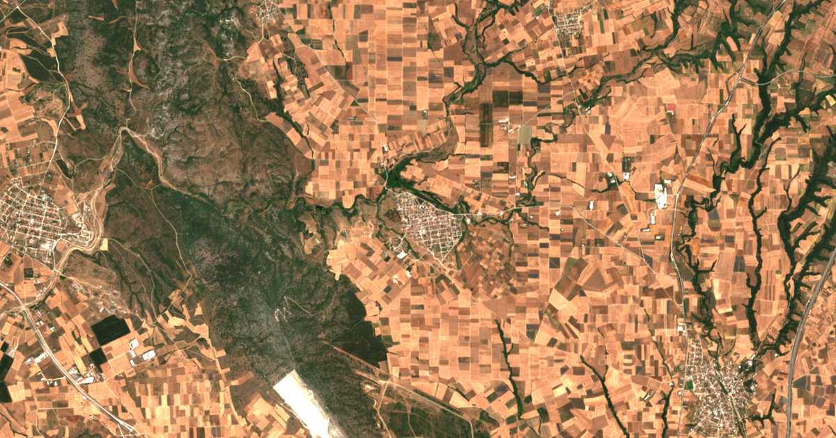 Satellitenkarte von Krithiá