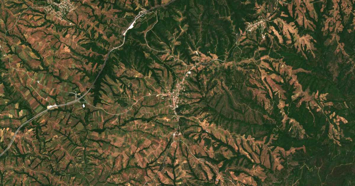 Satellitenkarte von Lachanás