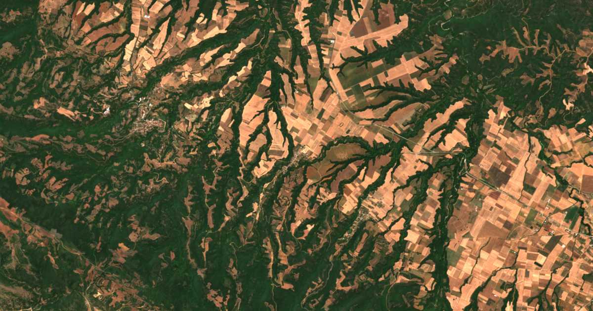 Satellitenkarte von Sarakína