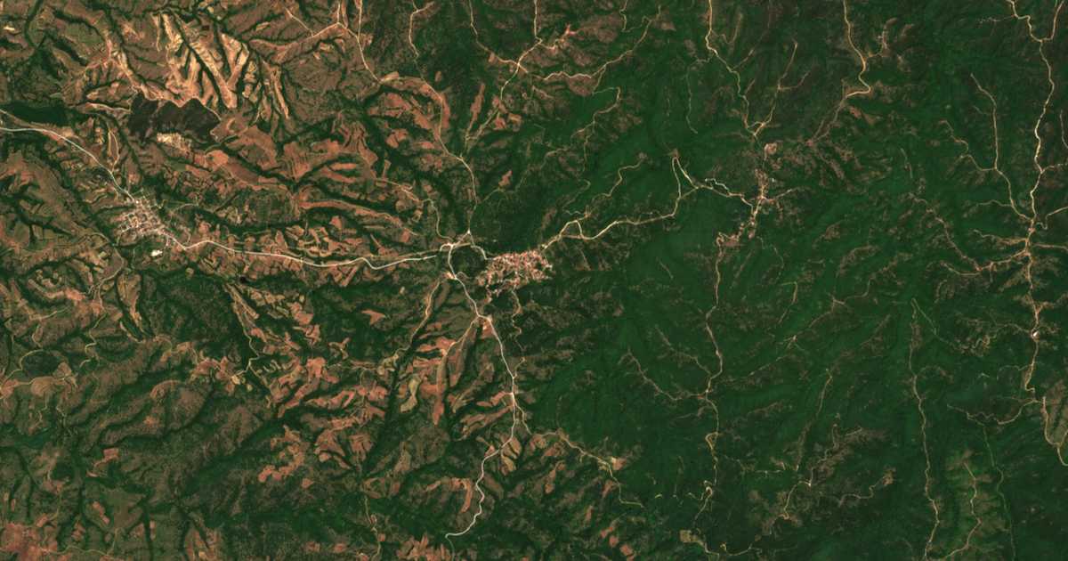 Satellitenkarte von Vertískos