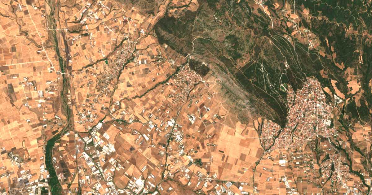 Satellitenkarte von Aléxandros Ypsilántis