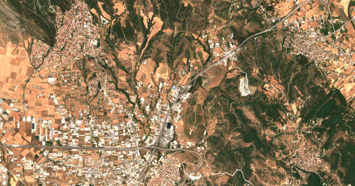 Satellitenkarte von Anthoúpoli