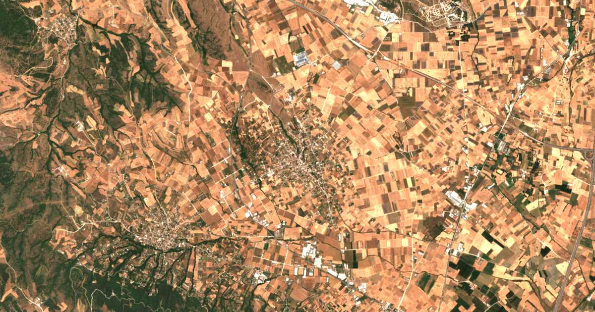 Satellitenkarte von Drymós