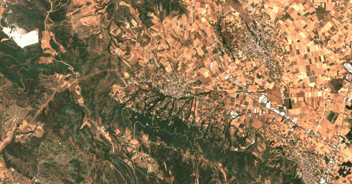 Satellitenkarte von Melissochórion