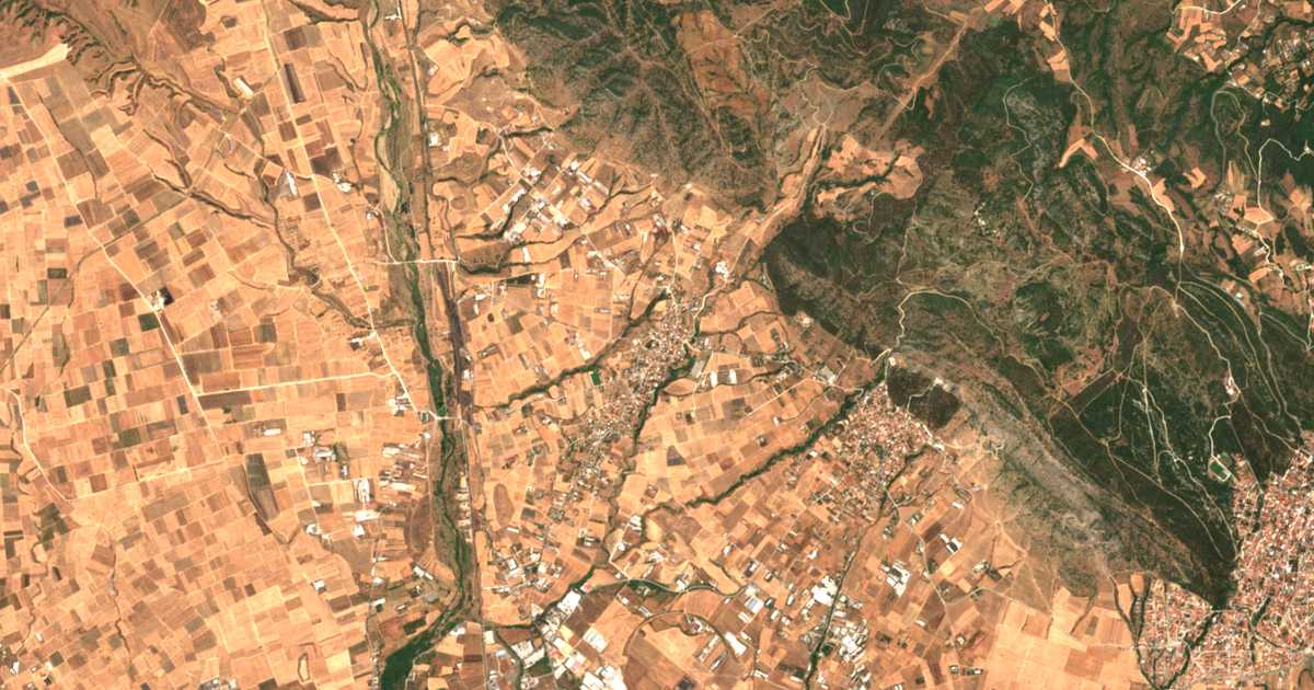 Satellitenkarte von Pentálofos
